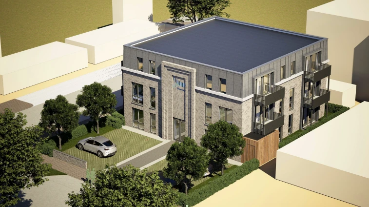 Impressie van de nieuwbouw met 24 studio's in Arnhem